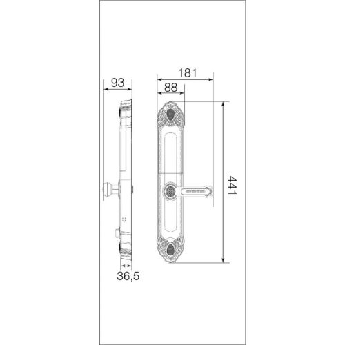 Khóa thông minh Faster FS039-1-AC 5 kich thuoc khoa thong minh faster fs039 1 ac