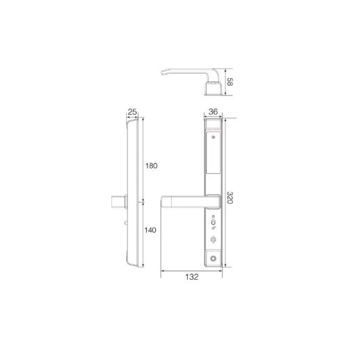 kich thuoc khoa thong minh faster fs6600 bl