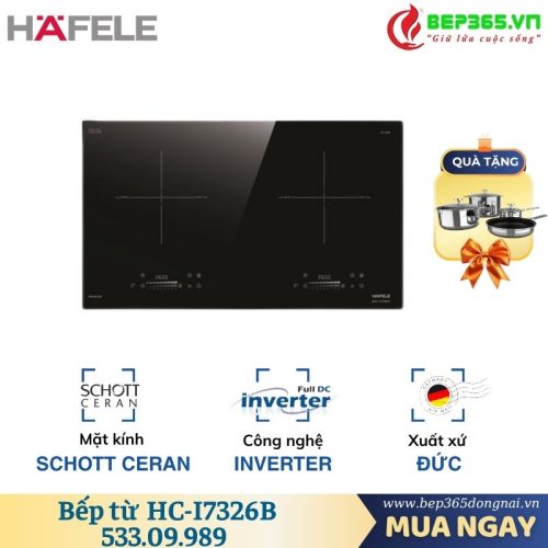 Bếp Từ 2 Vùng Nấu HC-I7326B Hafele 533.09.989
