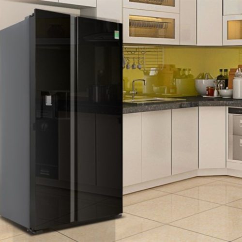 Tủ lạnh 2 cánh side by side 573 lít Hitachi SX800GPGV0 GBK 4 anh thuc te tu lanh 2 canh side by side 573 lit hitachi sx800gpgv0 gbk