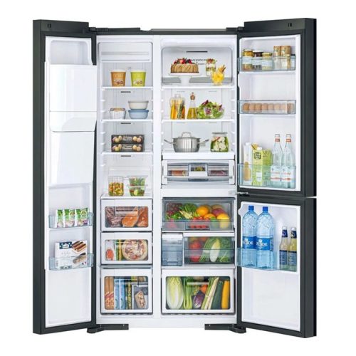 Tủ lạnh 3 cánh side by side 569 lít Hitachi MX800GVGV0 GMG 4 anh tu lanh 3 canh side by side 569 lit hitachi mx800gvgv0 gmg