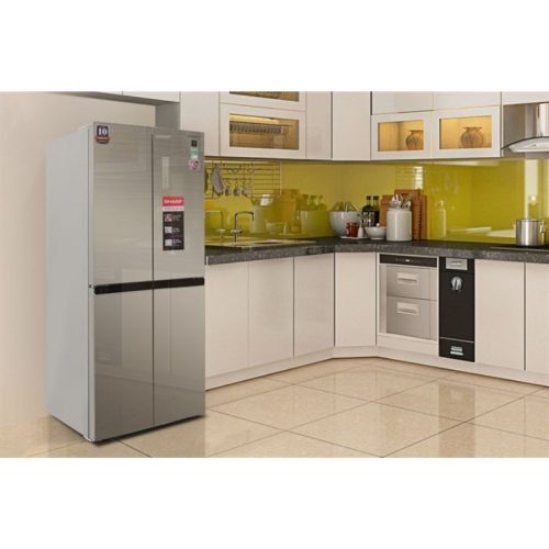 Tủ lạnh 4 cánh 401 lít Sharp SJ-FXP480VG-CH 3 anh tu lanh 4 canh 401 lit sharp sj fxp480vg ch