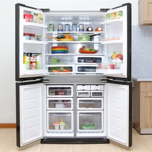 Tủ lạnh 4 cánh 556 lít Sharp SJ-FX630V-ST 3 anh tu lanh 4 canh 556 lit sharp sj fx630v st