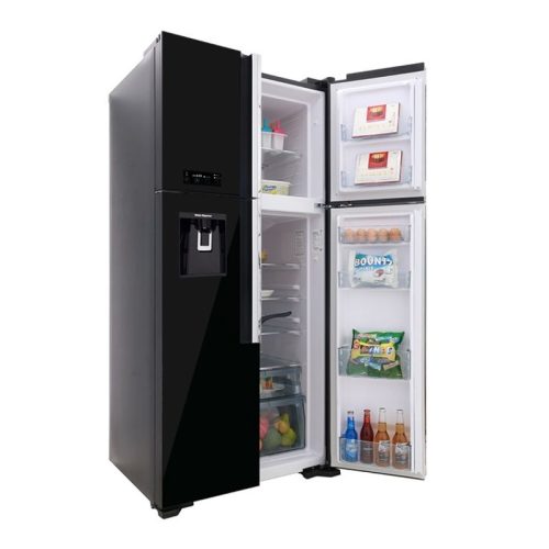 Tủ lạnh 4 cánh Inverter 540 lít Hitachi FW690PGV7 GBK 4 anh tu lanh 4 canh inverter 540 lit hitachi fw690pgv7 gbk