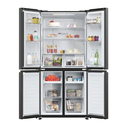 Tủ Lạnh 4 cánh Multi Doors Inverter 469 Lít Aqua AQR-M536XA(SL) 3 anh tu lanh 4 canh multi doors inverter 469 lit aqua aqr m536xasl