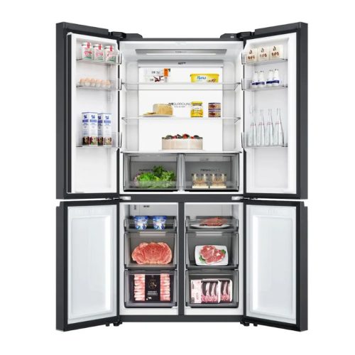 Tủ Lạnh 4 cánh Multi Doors Inverter 660 Lít Aqua AQR-M727XA(GS)U1 3 anh tu lanh 4 canh multi doors inverter 660 lit aqua aqr m727xagsu1