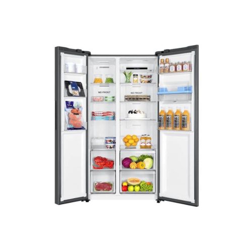 Tủ lạnh 2 cánh Side By Side Inverter 550 lít Aqua AQR-S612XA(WCB) 5 anh tu lanh aqua aqr s612xawcb