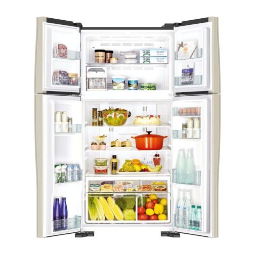 Tủ lạnh 4 cánh Inverter 509 lít Hitachi FW650PGV8 GBK 3 ben trong tu lanh 4 canh inverter 509 lit hitachi fw650pgv8 gbk