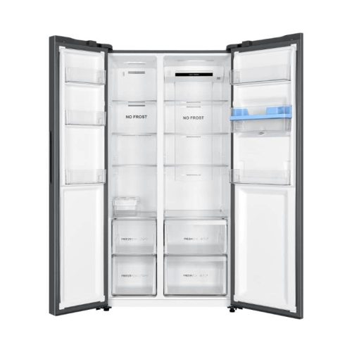 Tủ lạnh 2 cánh Side By Side Inverter 550 lít Aqua AQR-S612XA(WCB) 4 canh tu lanh aqua aqr s612xawcb