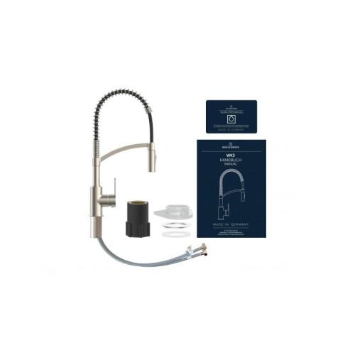 Vòi rửa bát Wasserwerk WK 3 stainless steel look, spiral spring 700555 4 chi tiet voi rua bat wasserwerk wk 3 stainless steel look spiral spring 700555