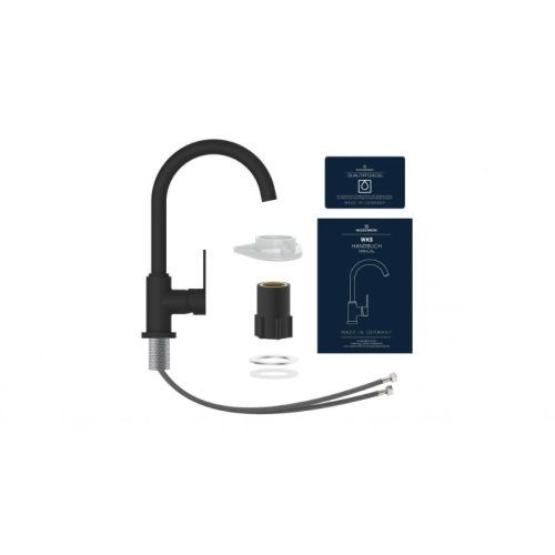 Vòi rửa bát Wasserwerk WK 5 Black 700506 màu đen 4 chi tiet voi rua bat wasserwerk wk 5 black 700506 mau den