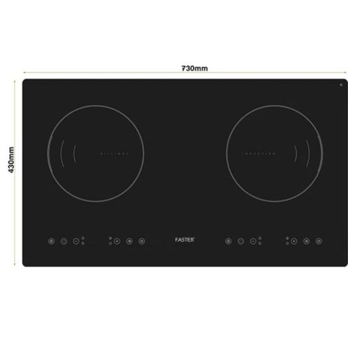 Kích thước bếp từ kết hợp hồng ngoại Faster FS 288 HI