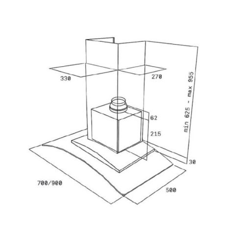 Máy hút mùi TEKA NC 780 40455331 4 kich thuoc may hut mui teka nc 780