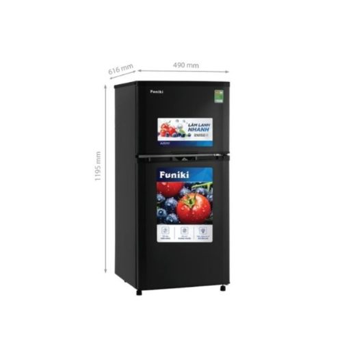 Tủ Lạnh 2 cánh 159 Lít Funiki HR T6159TDG 4 kich thuoc tu lanh 2 canh 159 lit funiki hr t6159tdg