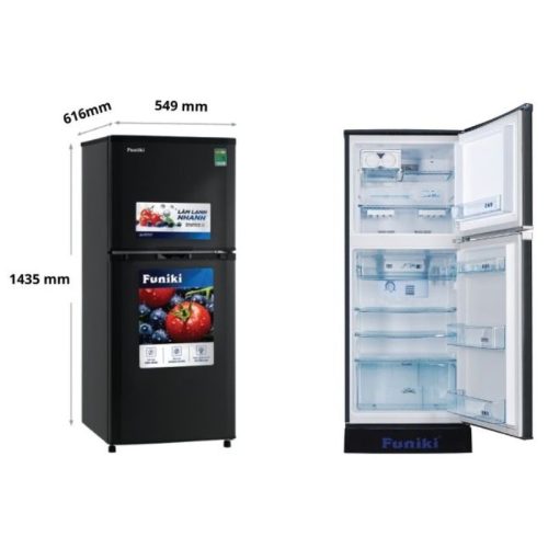 kich thuoc tu lanh 2 canh 209 lit funiki hr t6209tdg