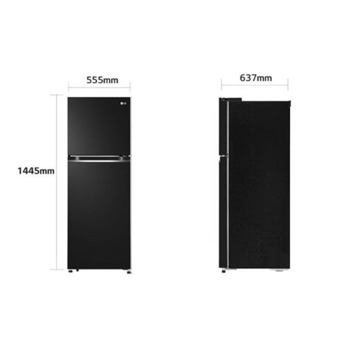 Tủ Lạnh 2 cánh Inverter 217 Lít LG GV-B212WB 4 kich thuoc tu lanh 2 canh inverter 217 lit lg gv b212wb