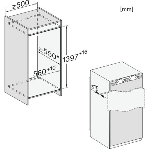 kich thuoc tu mat miele k 7444 d 206l