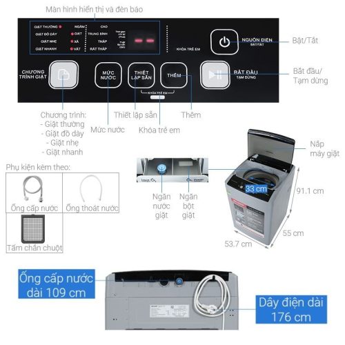 thong so may giat sharp 7.5kg es y75hv s cua tren