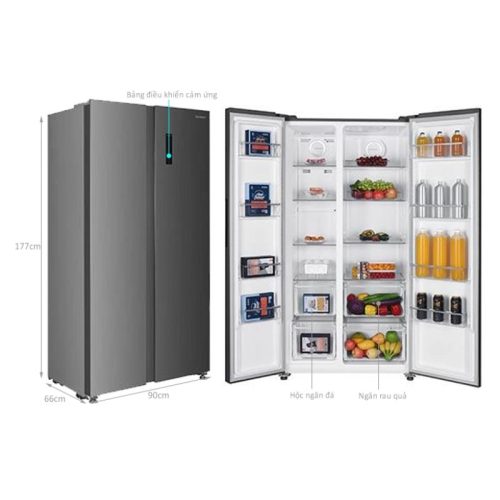 thong so tu lanh 2 canh side by side 532 lit sharp sj sbx530v sl