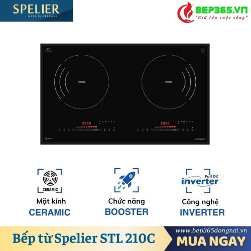 Bếp từ đôi Spelier STL 210C lắp âm