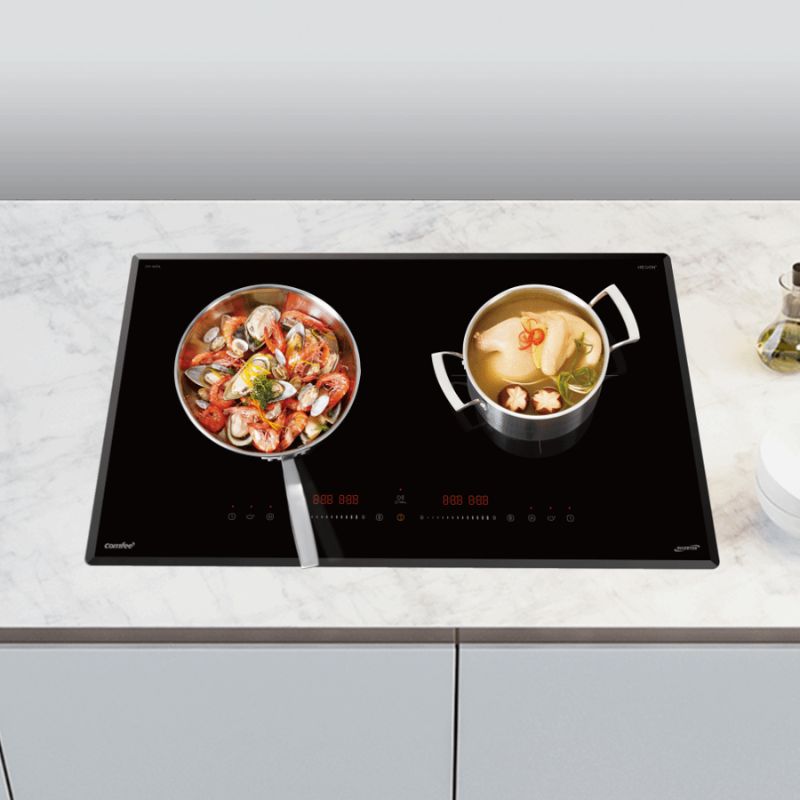 Ảnh thực tế bếp từ đôi âm Comfee CIH-44DIL -4400W Ảnh thực tế bếp từ đôi âm Comfee CIH-44DIL -4400W
