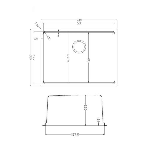 Chậu rửa bát Konox TARI 6448SM 3 kich thuoc chau rua bat konox tari 6448sm