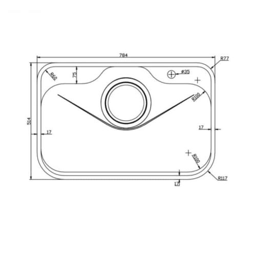 kich thuoc chau rua bat konox tari 7851sm