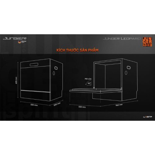 kich thuoc may rua bat junger leopard dwj 100