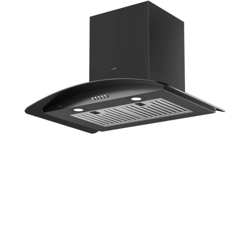 Mặt dưới máy hút mùi kính cong Comfee CH-70CV71B Mặt dưới máy hút mùi kính cong Comfee CH-70CV71B