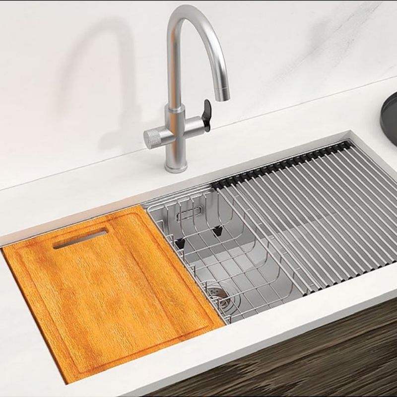 Hình ảnh chậu rửa bát Inox 1 hố Hafele 567.24.477 Hình ảnh chậu rửa bát Inox 1 hố Hafele 567.24.477