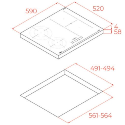 kich thuoc bep tu 4 vung nau teka ibf 64210 scg bk 112520056