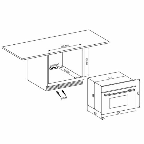 Lò vi sóng kết hợp nướng Hafele HC-MWO381B 495.10.044 4 kich thuoc lo vi song ket hop nuong hafele hc mwo381b 495 10 044