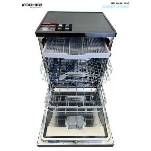 Máy rửa bát Kocher X15B PRO 3 khay may rua bat kcher x15b pro