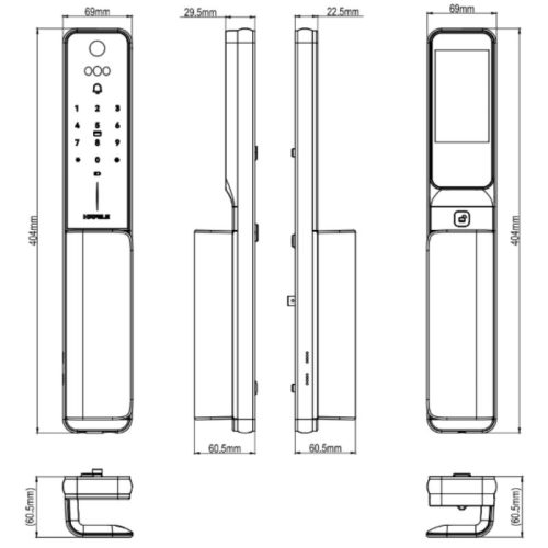 Khóa điện tử Hafele HORIZON - PP2501W 499.21.224 5 kich thuoc khoa dien tu hafele horizon pp2501w 499.21.224