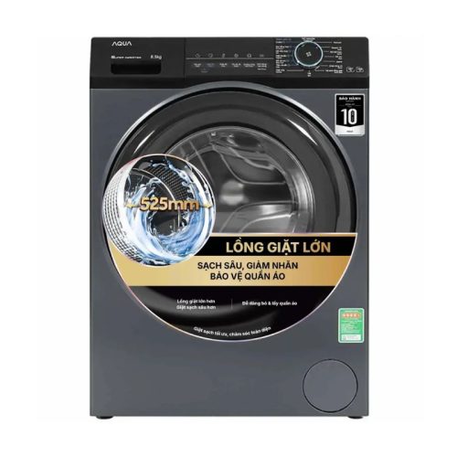 Máy Giặt Aqua Inverter 8.5 Kg AQD-A852J.BK cửa trước