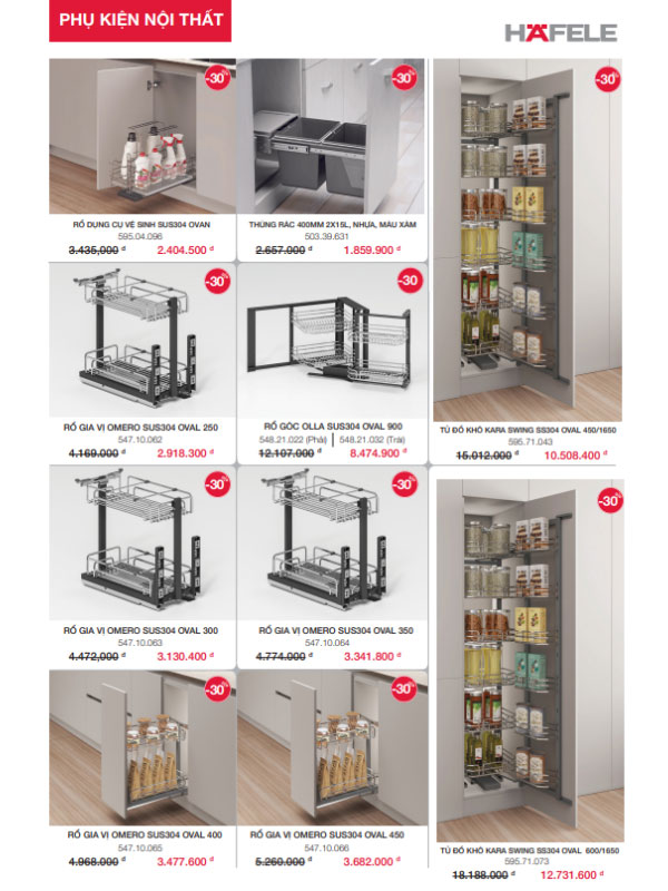 Deal siêu hời - Giảm đến 40% sản phẩm Häfele tại Bếp 365 7 phukiennoithat