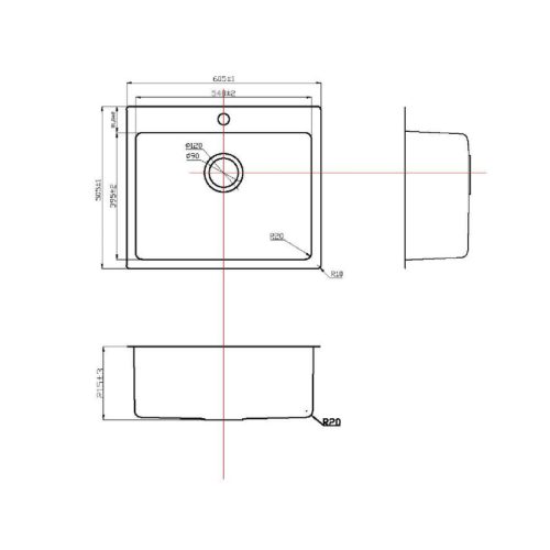 kich thuoc chau rua bat konox neron 600t