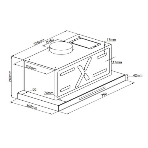 kich thuoc may hut mui am tu grandx gx h80 f85b