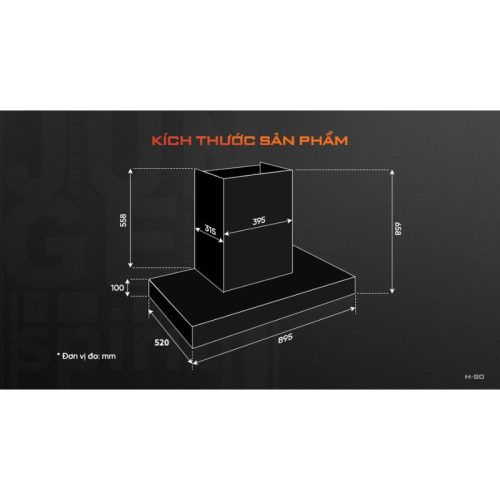 kich thuoc may hut mui am tu junger h 90