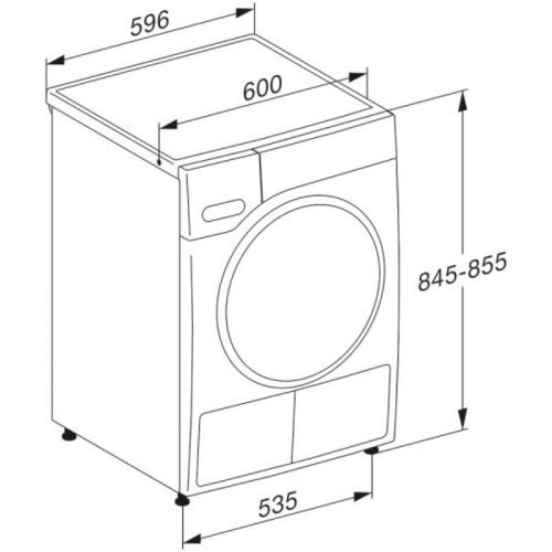 kich thuoc may say bom nhiet miele twh780wp ecospeed 9kg