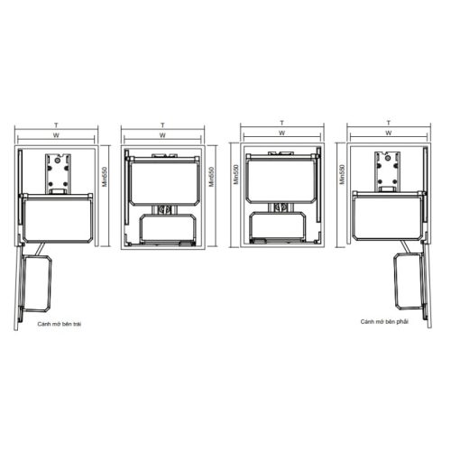 Tủ đồ khô cánh mở mini GrandX Titanium XPR.2450T 3 kich thuoc tu do kho canh mo mini grandx titanium xpr 245t