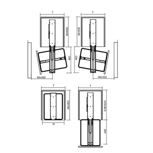 Tủ đồ khô GrandX cánh rút/xoay Titanium XPR.400T 3 kich thuoc tu do kho grandx canh rut xoay titanium xpt 400t