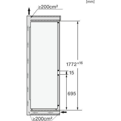 Tủ lạnh Miele KFN 7734 C 2 kich thuoc tu lanh miele kfn 7734 c