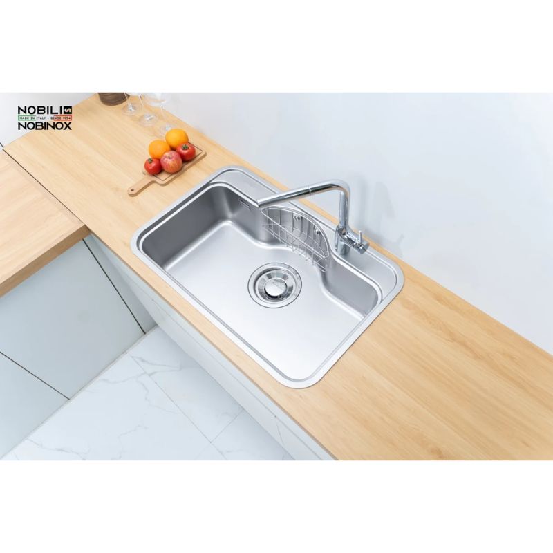 Ảnh chậu rửa bát 1 hố Nobinox ROSA NN975D Ảnh chậu rửa bát 1 hố Nobinox ROSA NN975D