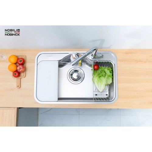 Chậu rửa bát 1 hố Nobinox ROSA NN975D 3 Ảnh thật chậu rửa bát 1 hố Nobinox ROSA NN975D