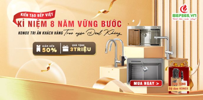 Giá Konox tháng 11 chạm đáy – Sắm ngay tại Bếp 365! 1 bep 36 dong nai chuong trinh konox