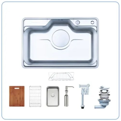 Hình ảnh chậu rửa bát 1 hố Nobinox LIKEN NL725D