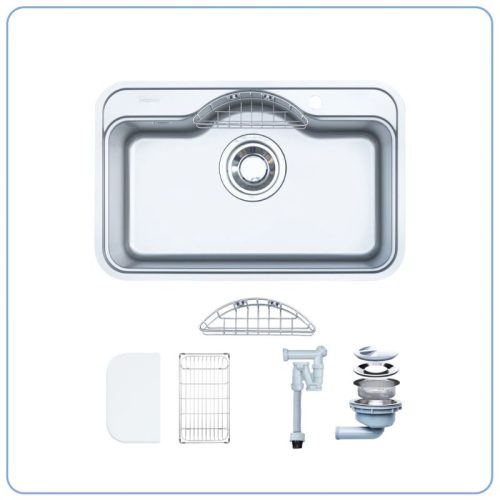 Chậu rửa bát 1 hố Nobinox ROSA NN975D 5 Hình ảnh chậu rửa bát 1 hố Nobinox ROSA NN975D