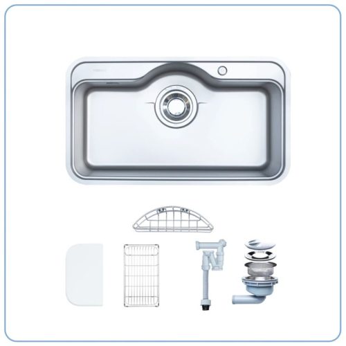 Chậu rửa bát 1 hố Nobinox ROSA NN995D 5 Hình ảnh thật chậu rửa bát 1 hố Nobinox ROSA NN995D