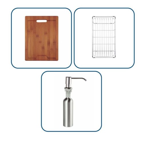 Chậu rửa bát 1 hố Nobinox LIKEN NL792D 3 khay chau rua bat nobinox liken nl792d